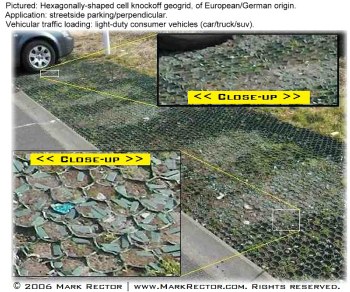 Original filename GolPla-ecoraster-akaStabiliGrid-knockoff-cheap_comparison_600x500. Please remember that the low-quality, American-made knockoff junk sold as *stabiligrid* is no longer das original ecoraster ... that is too is a cheap imitation intended to fool Americans.